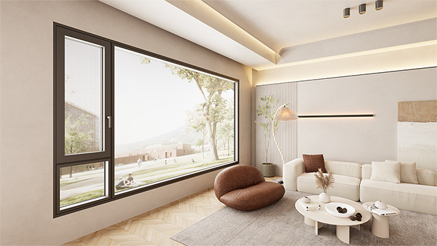 羅馬假日斷橋平開窗（雙內(nèi)開）