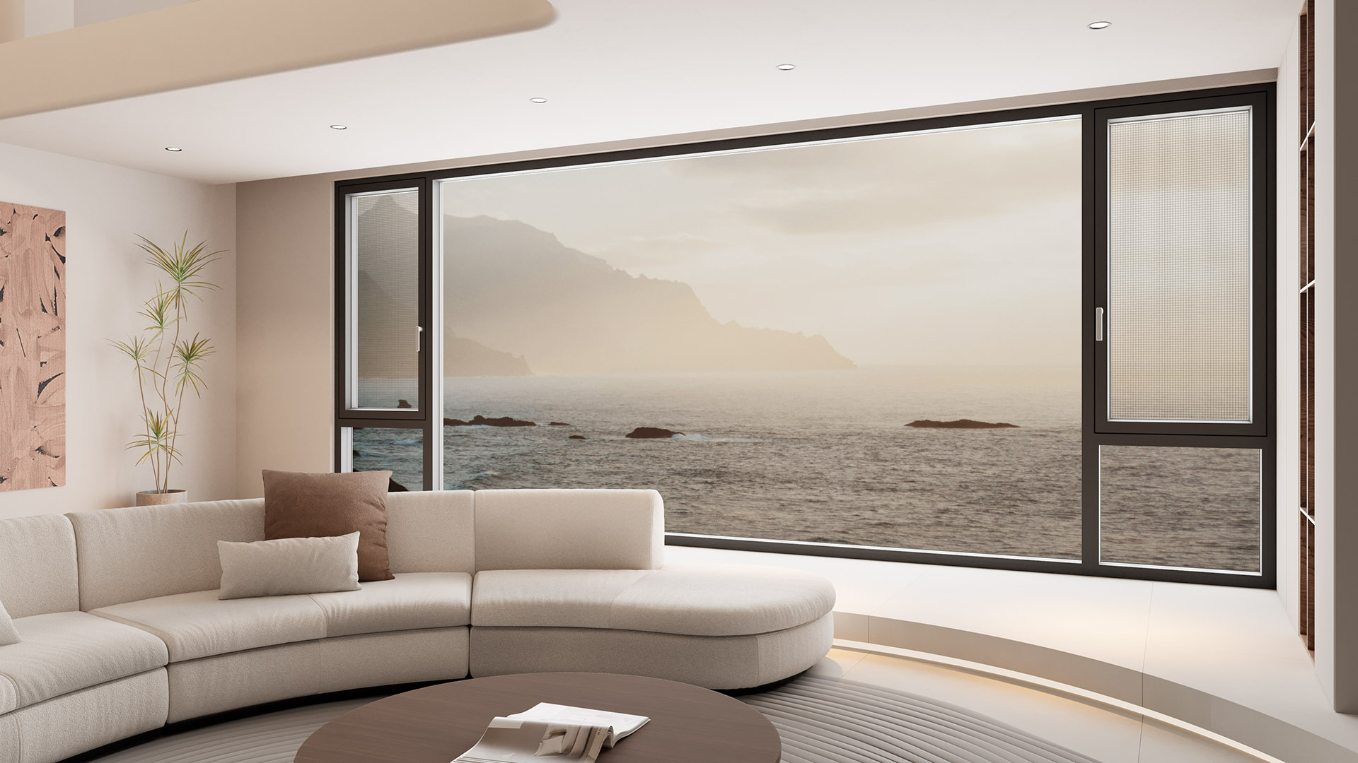 挪威森林斷橋平開窗（雙內(nèi)開）