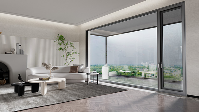 莫奈花園斷橋平開(kāi)門(mén)